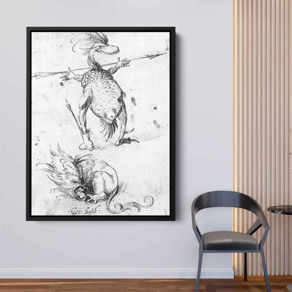 Two Monsters Canvas Print