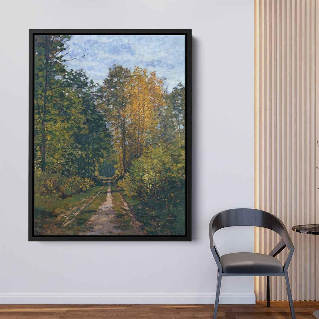 Wooded Pathby Claude Monet Canvas Print