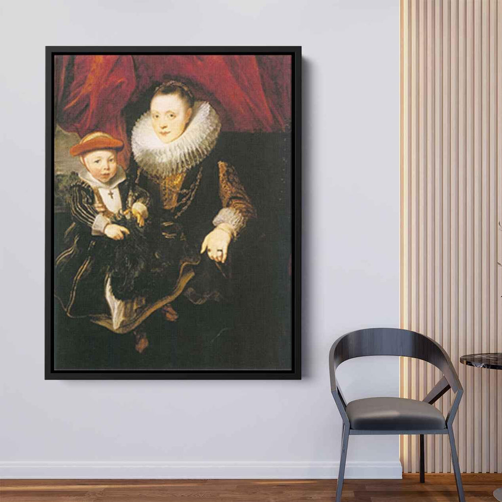 Young Woman with a Childby Anthony van Dyck Canvas Print
