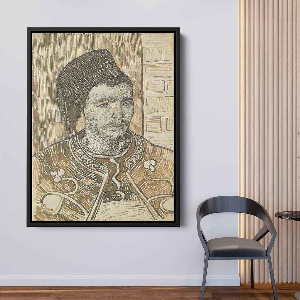 Zouave, Half-Figure Canvas Print