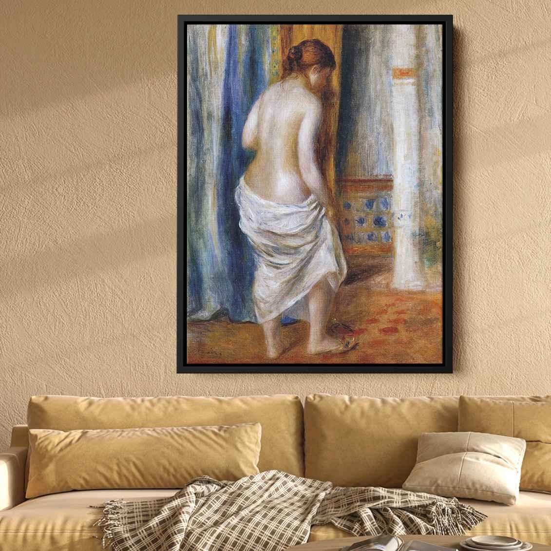 The Bathrobeby Pierre-Auguste Renoir Canvas Print