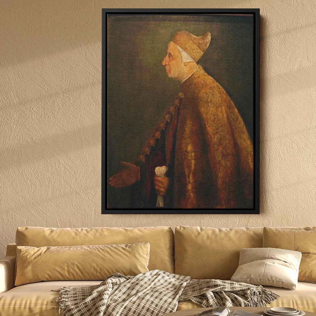 The Doge Niccolo Marcelloby Titian Canvas Print