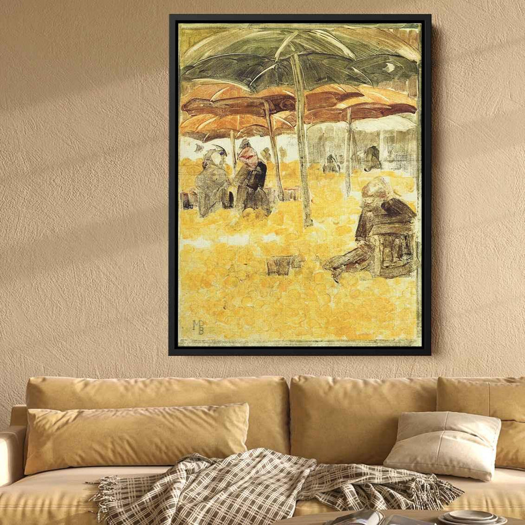 The Orange Marketby Maurice Prendergast Canvas Print