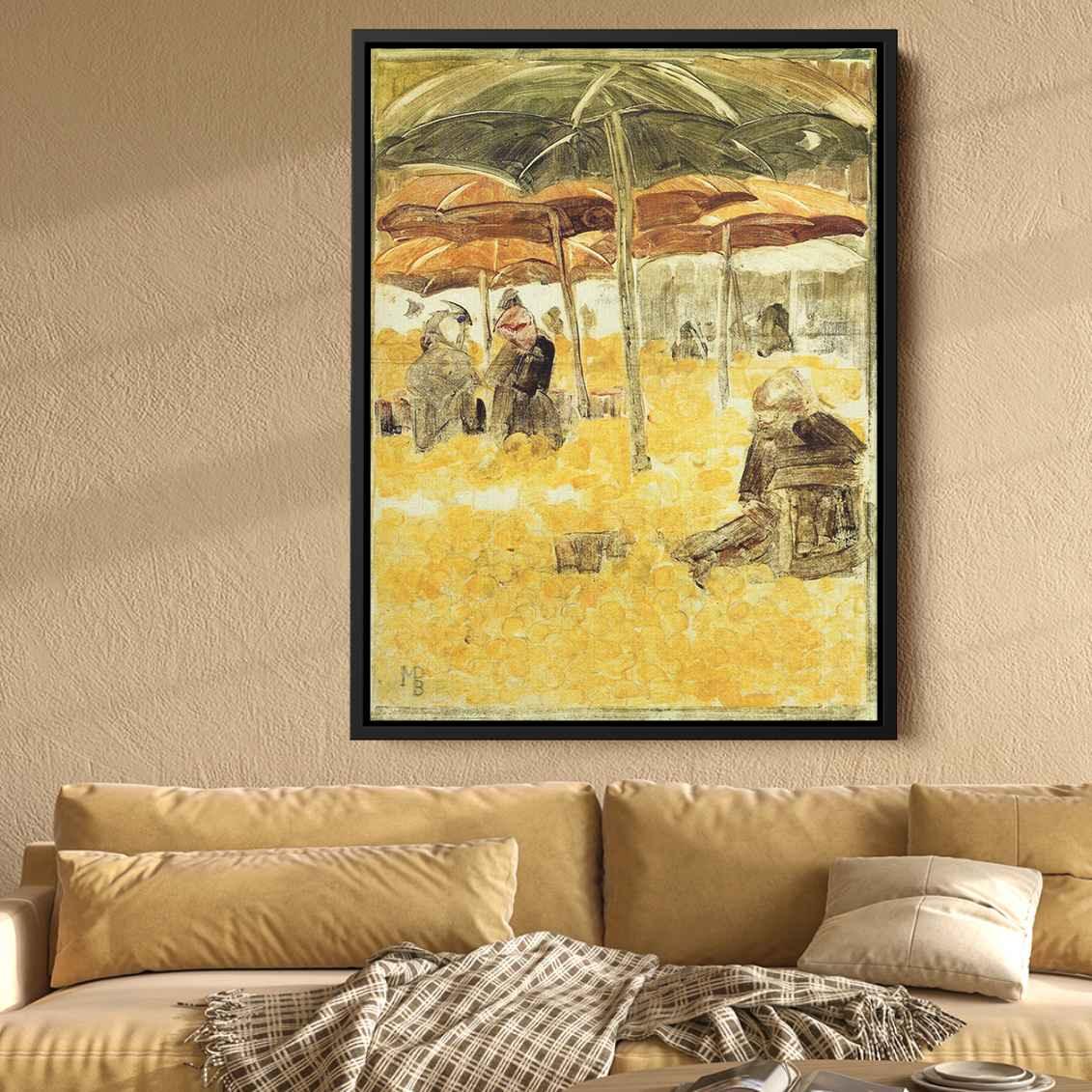 The Orange Marketby Maurice Prendergast Canvas Print