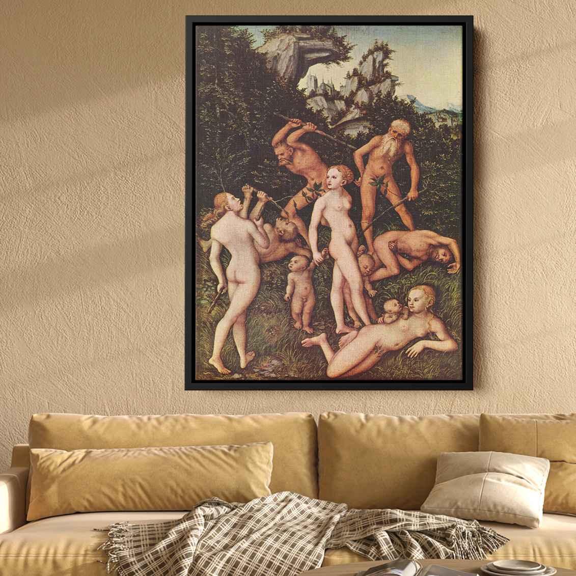 The Silver Ageby Lucas Cranach the Elder Canvas Print