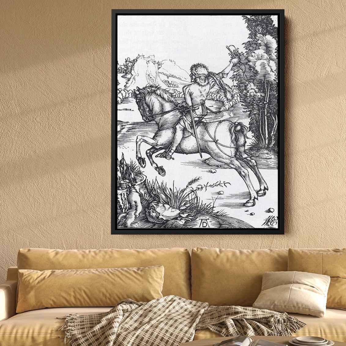 The Small Courierby Albrecht Durer Canvas Print