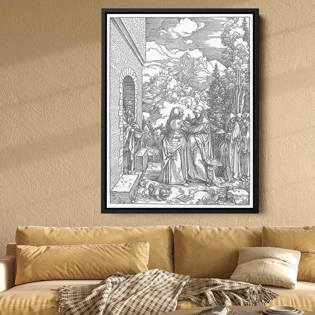 The Visitationby Albrecht Durer Canvas Print