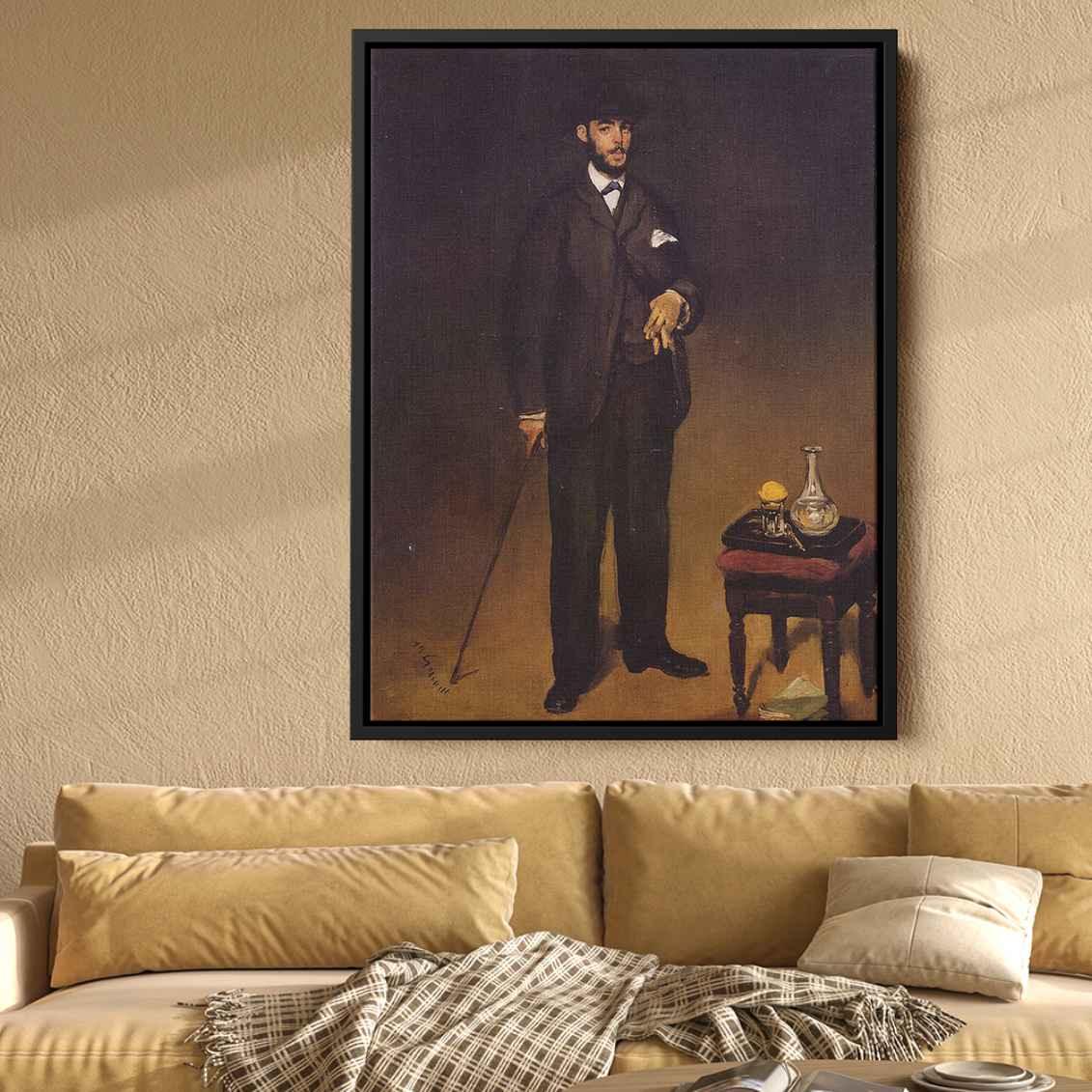 Theodore Duretby Edouard Manet Canvas Print
