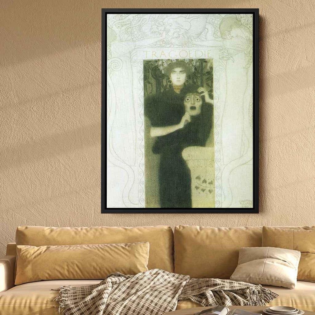 Tragedyby Gustav Klimt Canvas Print