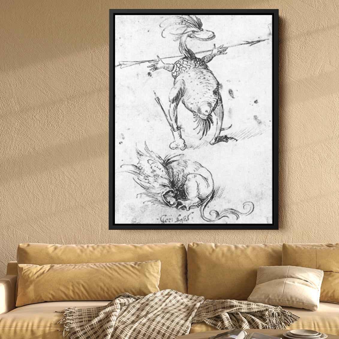 Two Monsters Canvas Print