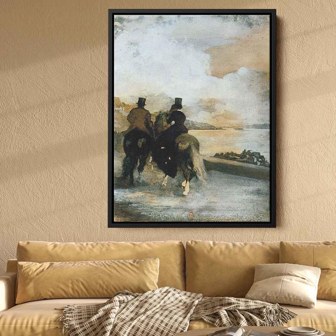 Two Riders Canvas Print