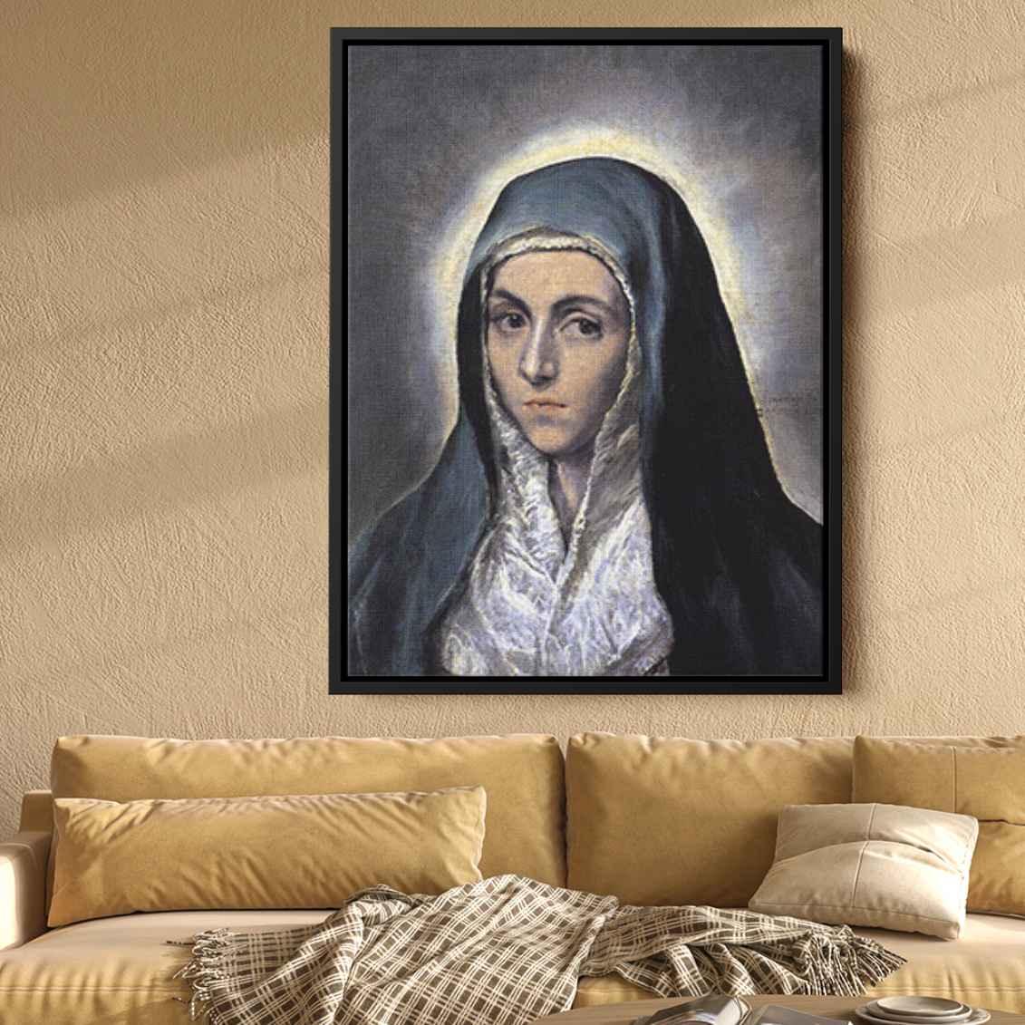 Virgin Maryby El Greco Canvas Print
