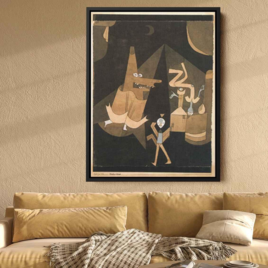 Witch sceneby Paul Klee Canvas Print