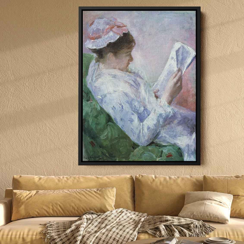 Woman Readingby Mary Cassatt Canvas Print