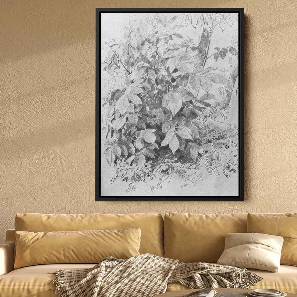 Young crop of nuts Canvas Print