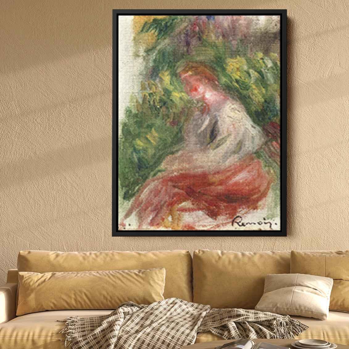 Young Woman, Seated Canvas Print