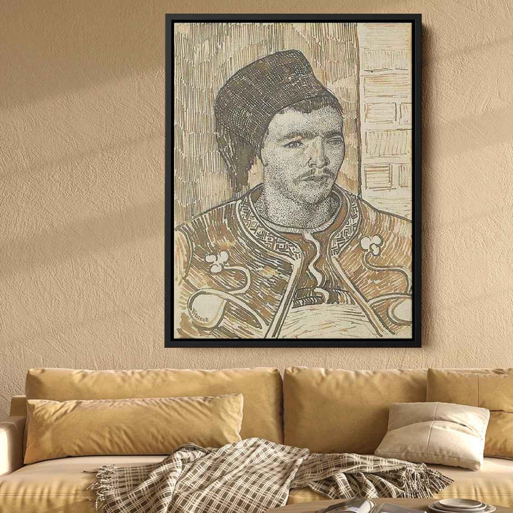 Zouave, Half-Figure Canvas Print