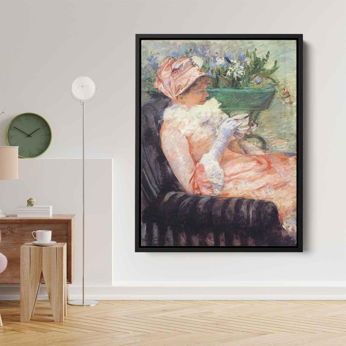 The Cup of Teaby Mary Cassatt Canvas Print