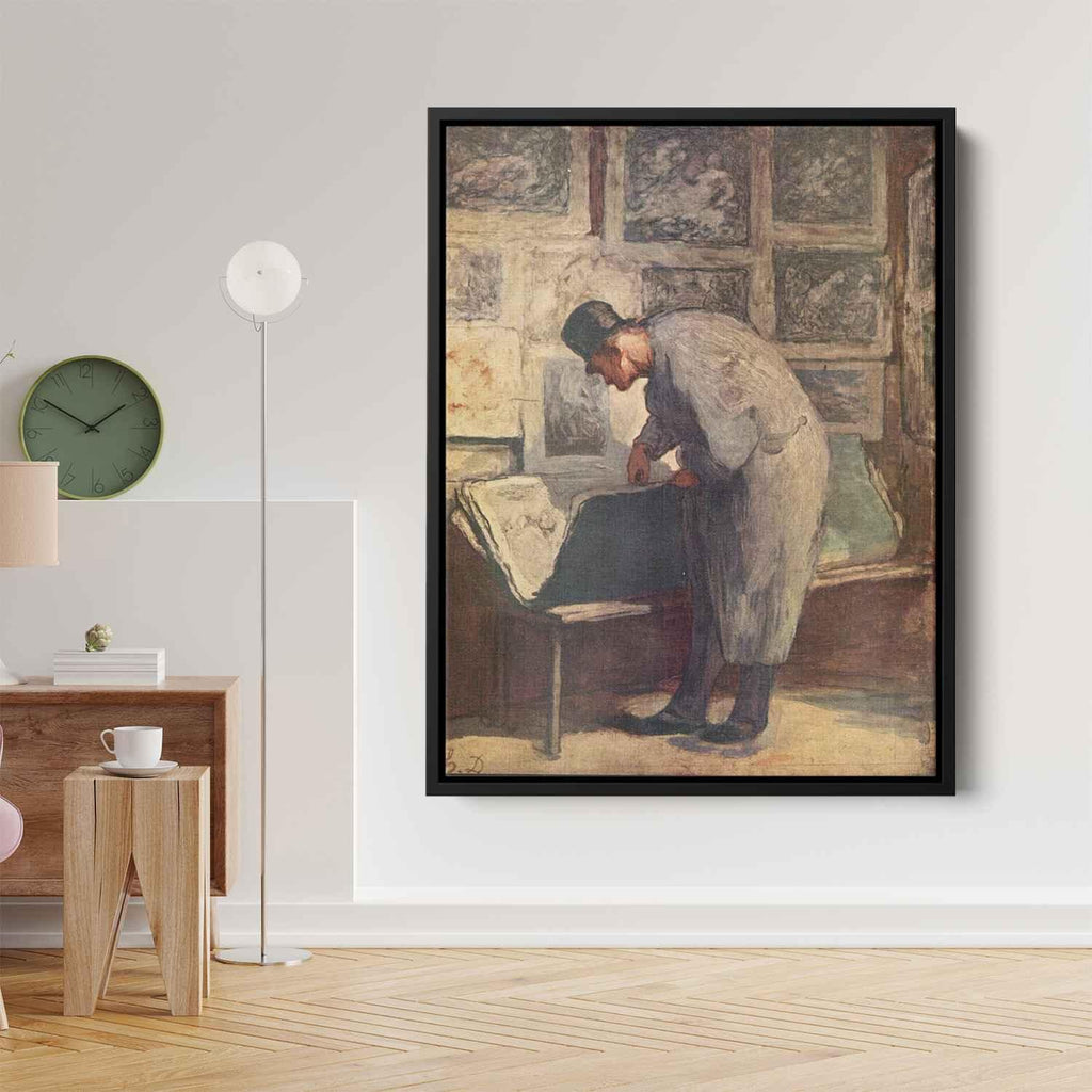 The Print Collectorby Honore Daumier Canvas Print