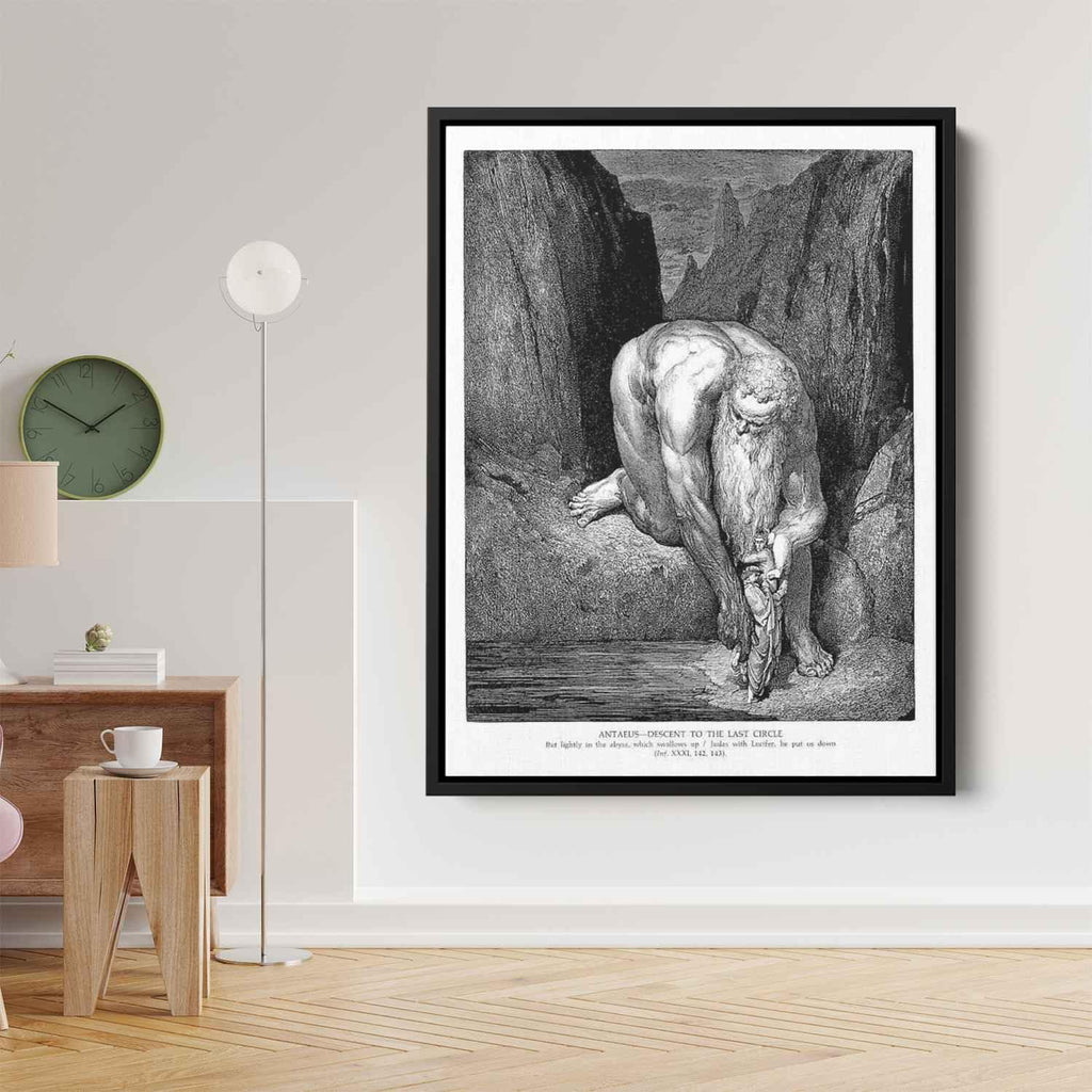 The Giant Antaeusby Gustave Dore Canvas Print