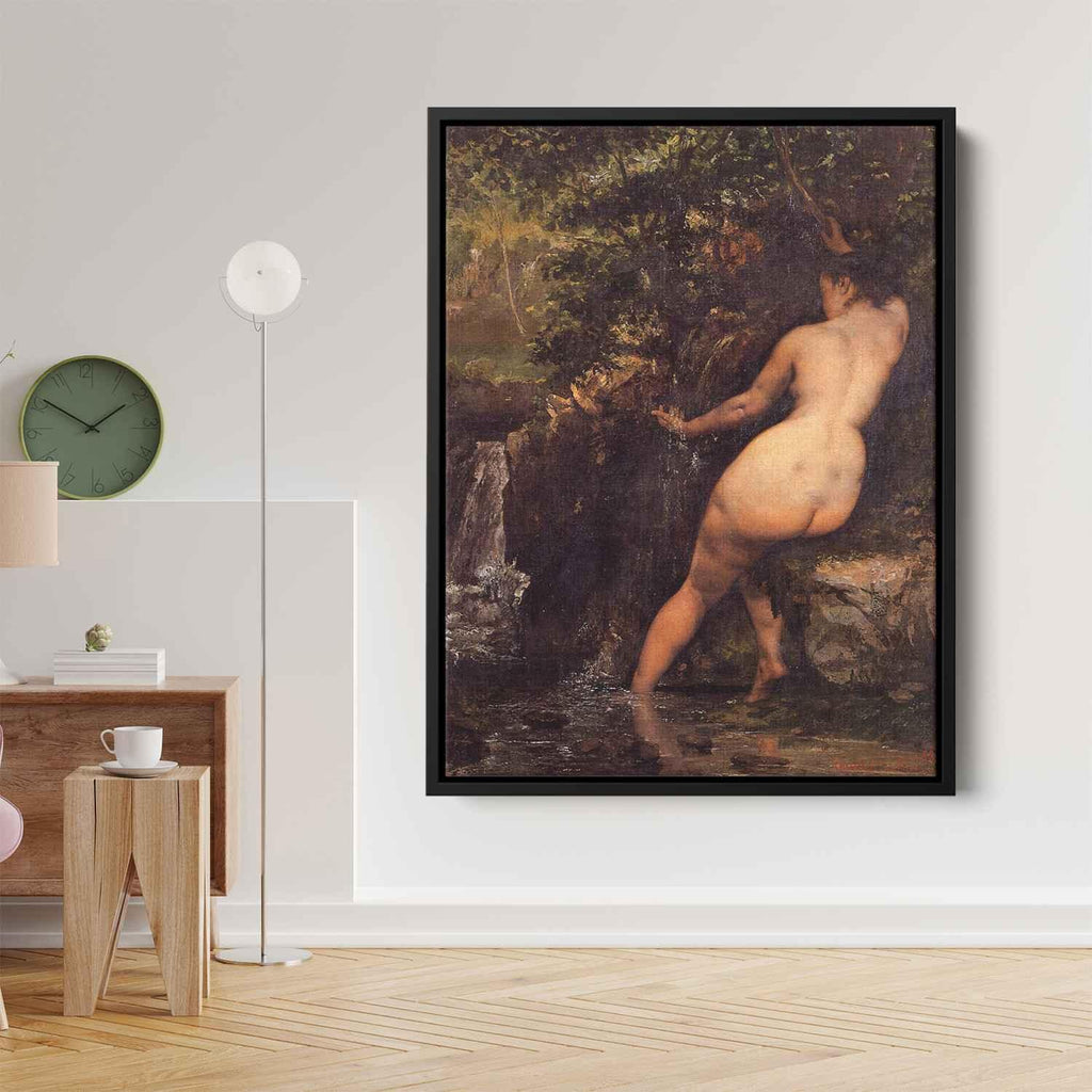 The Source (Bather at the Source)by Gustave Courbet Canvas Print