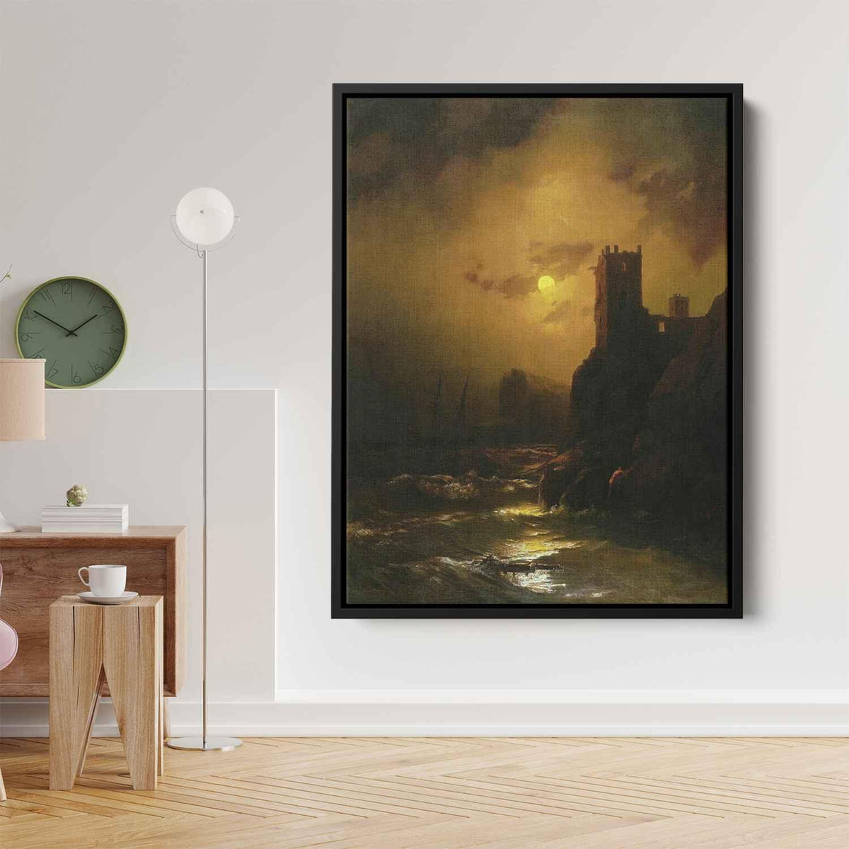 Tower. Shipwreckby Ivan Aivazovsky Canvas Print