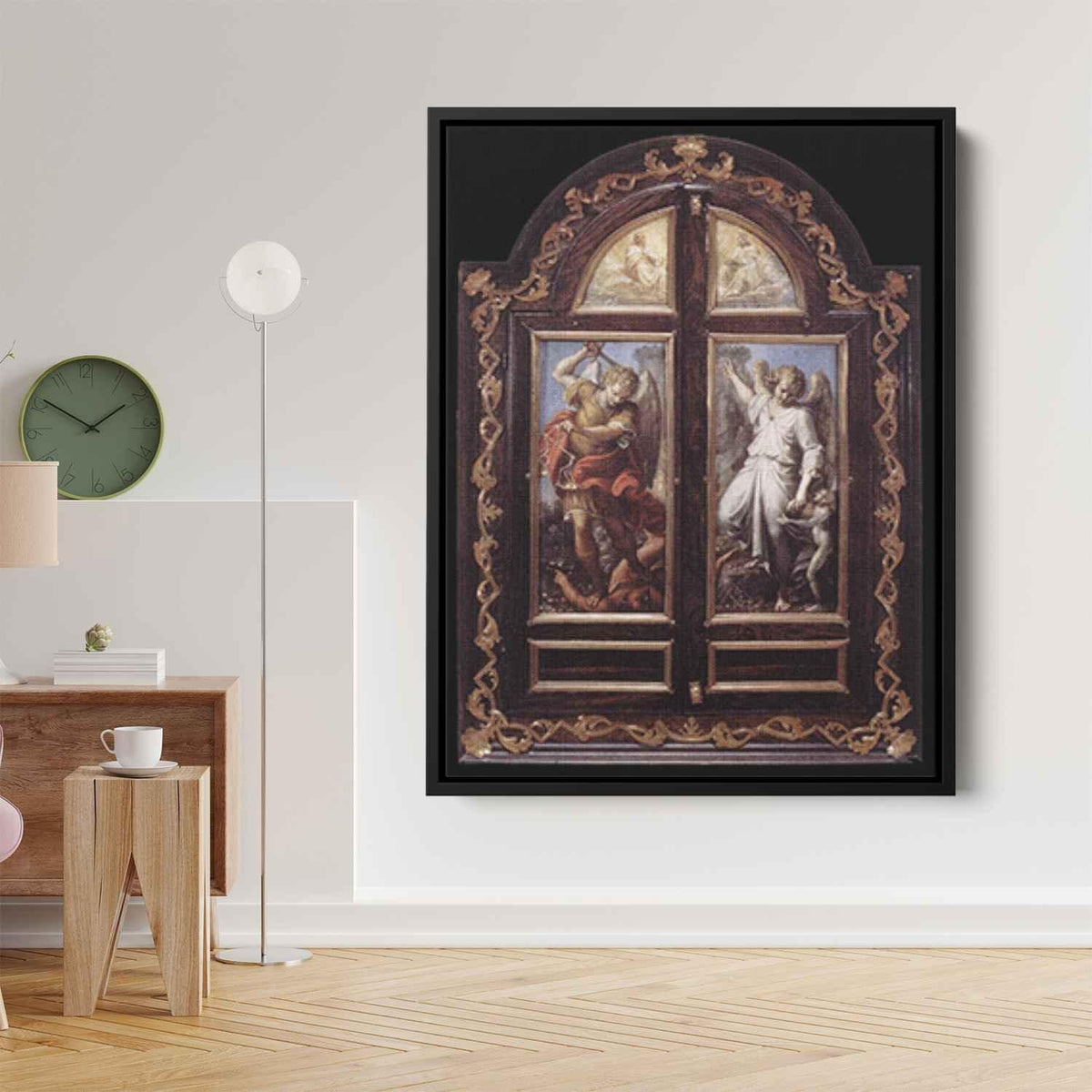 Triptychby Annibale Carracci Canvas Print