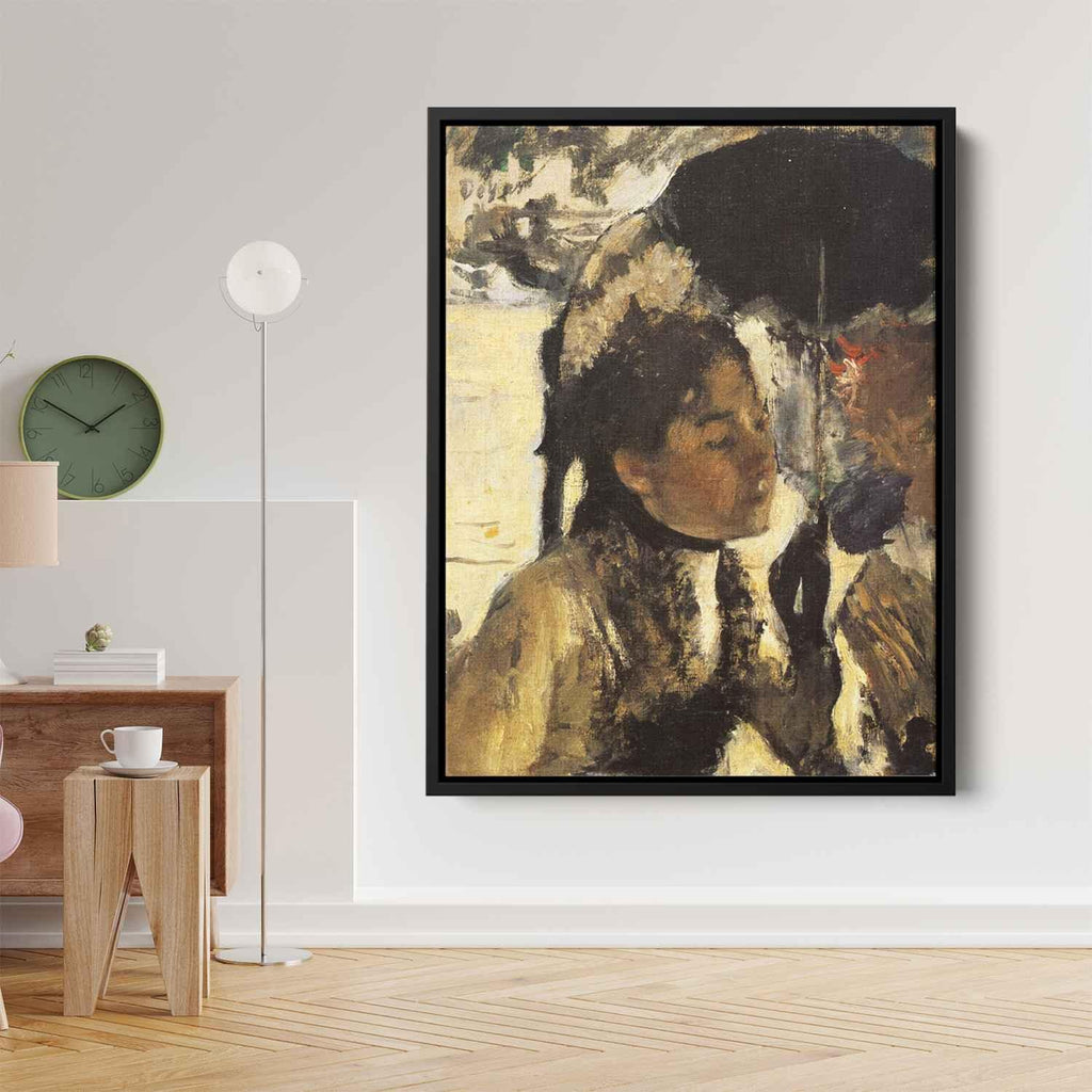 Tuileries, the woman with a parasol Canvas Print