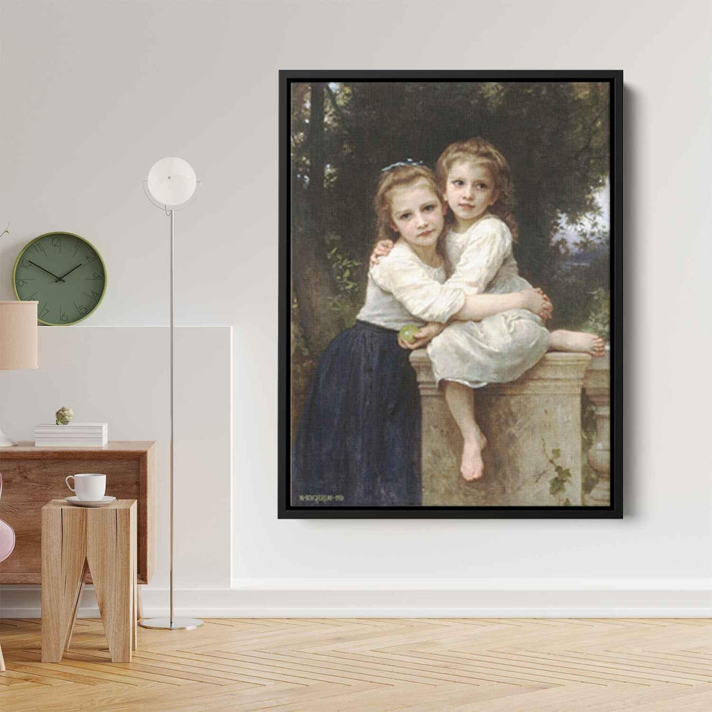Two Sistersby William-Adolphe Bouguereau Canvas Print