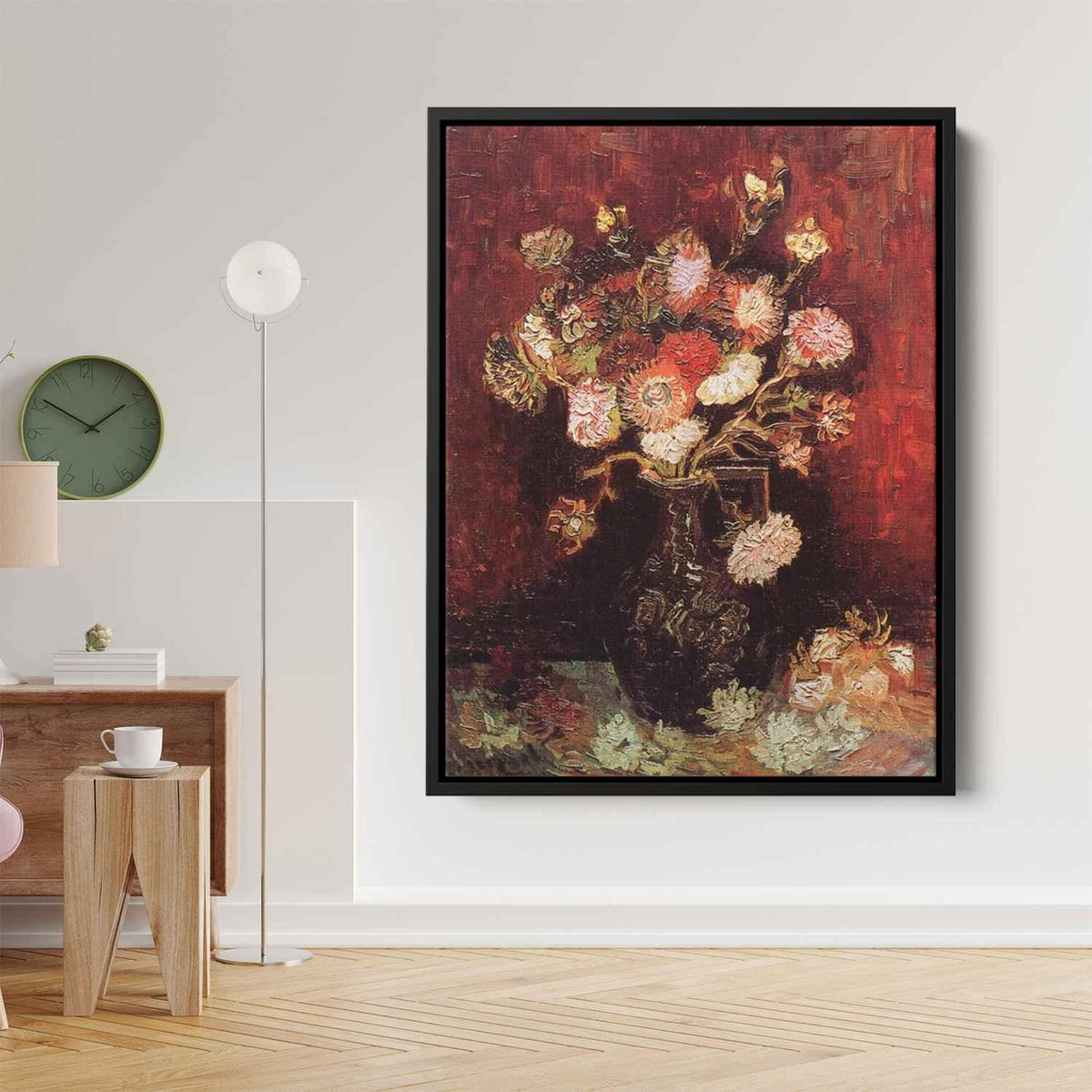 Vase with Asters and Phloxby Vincent van Gogh Canvas Print