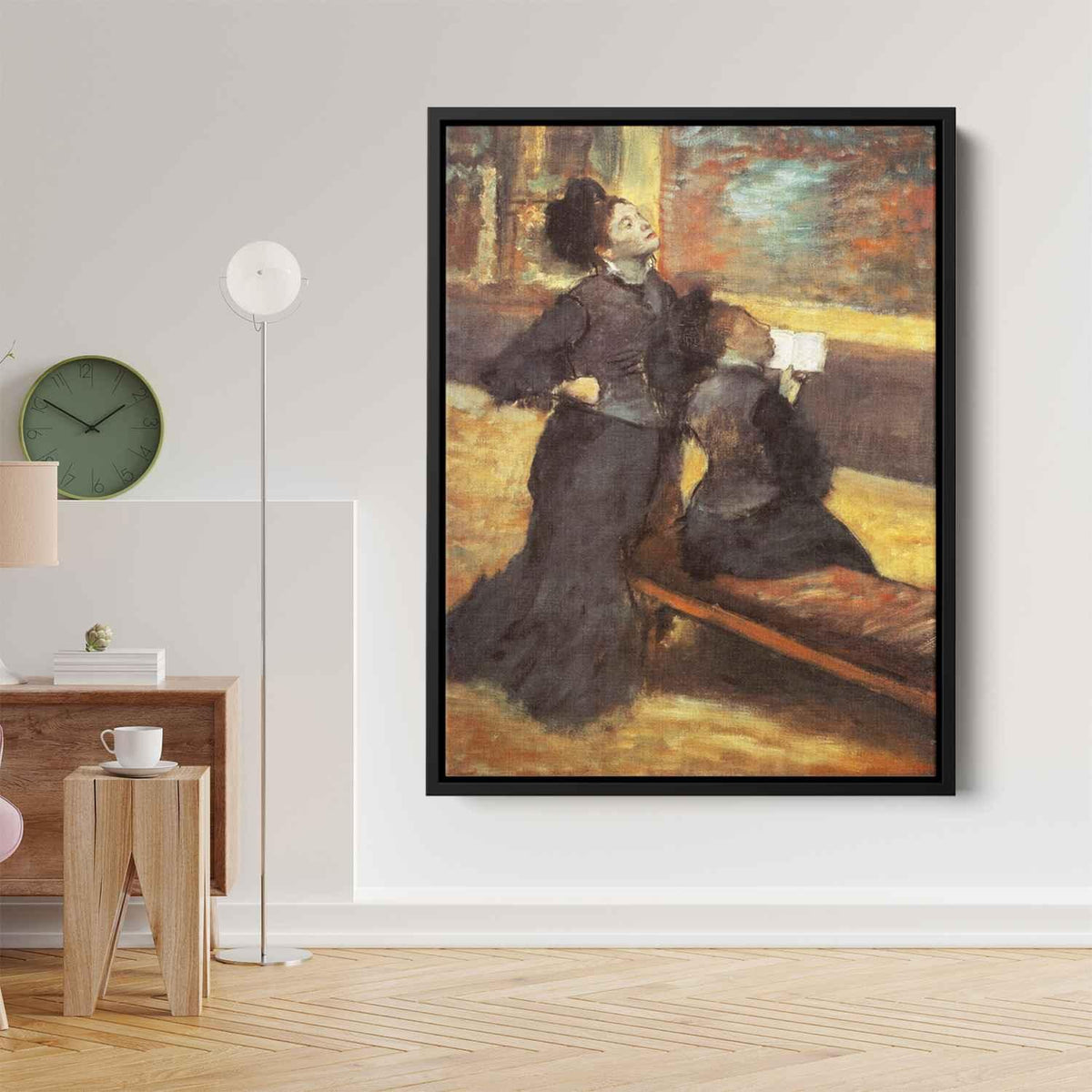 Visit to a Museumby Edgar Degas Canvas Print
