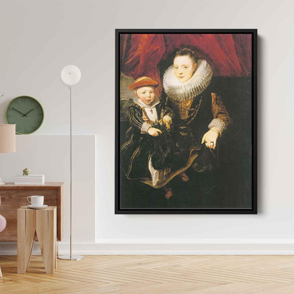 Young Woman with a Childby Anthony van Dyck Canvas Print