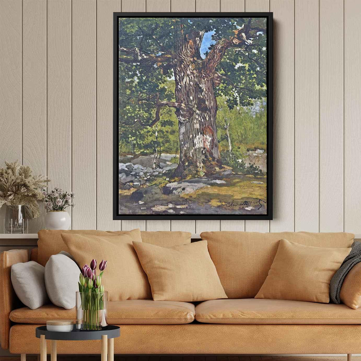 The Bodmer Oakby Claude Monet Canvas Print