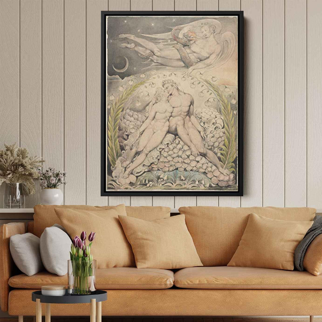 Illustration to Milton's Lost Paradiseby William Blake Canvas Print