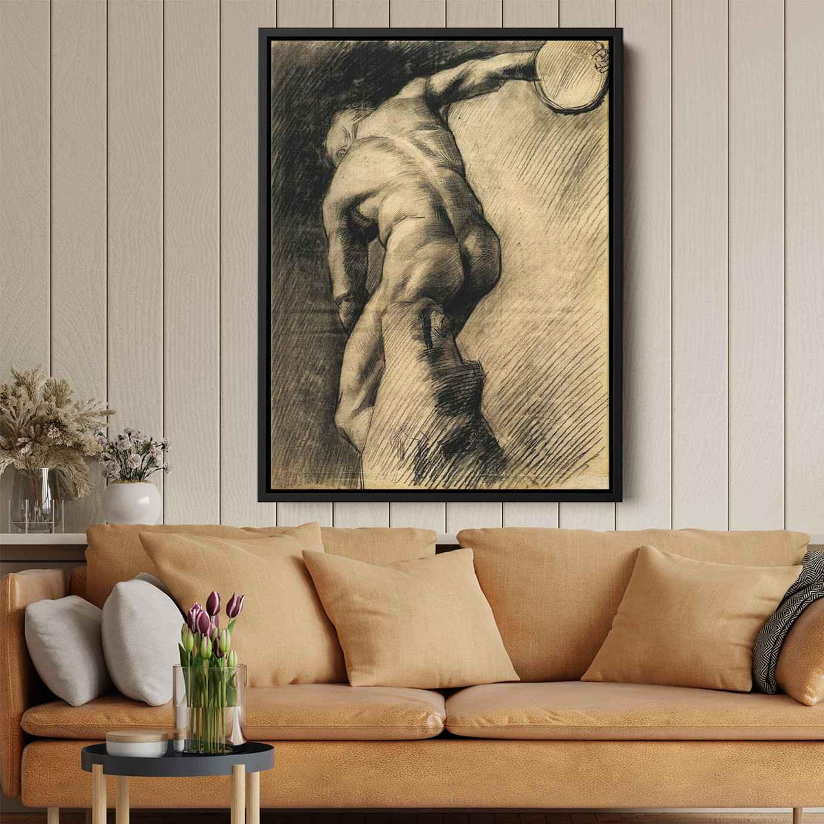 The Discus Throwerby Vincent van Gogh Canvas Print