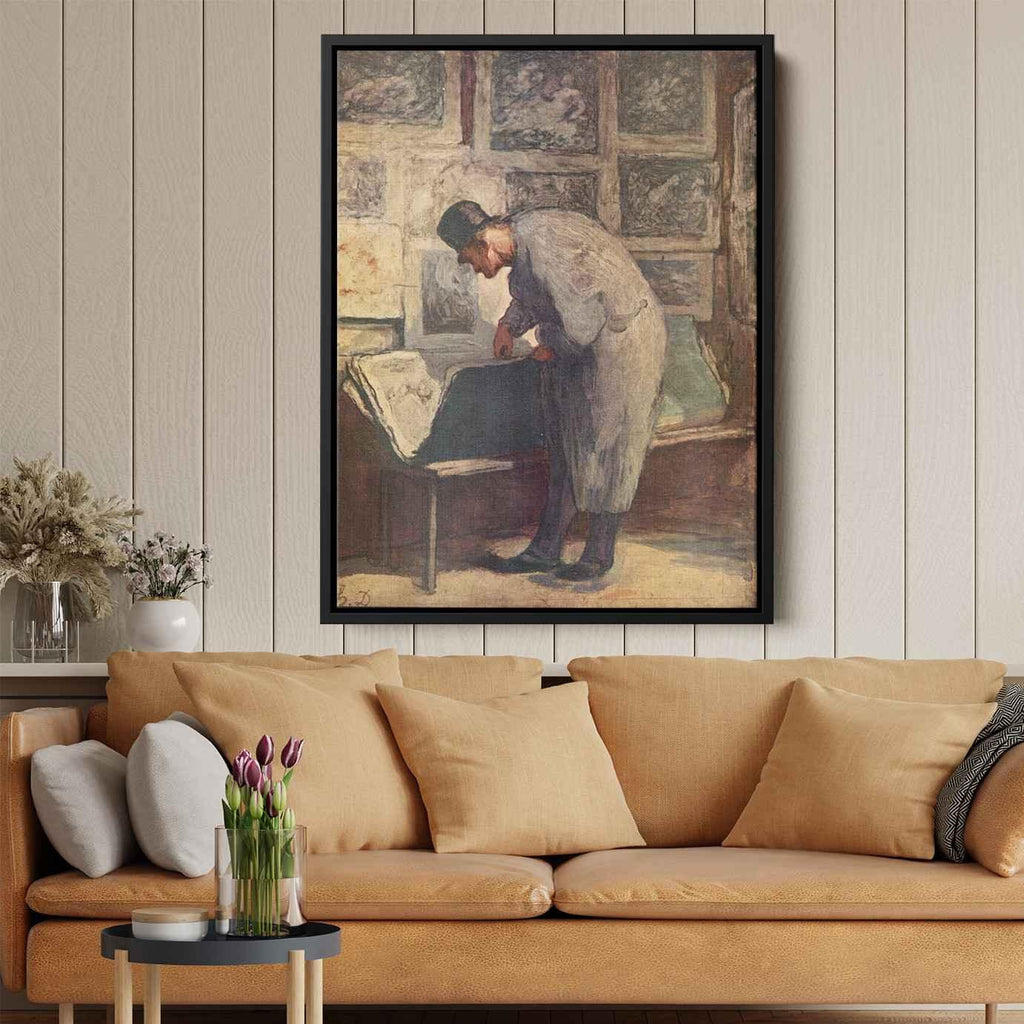 The Print Collectorby Honore Daumier Canvas Print