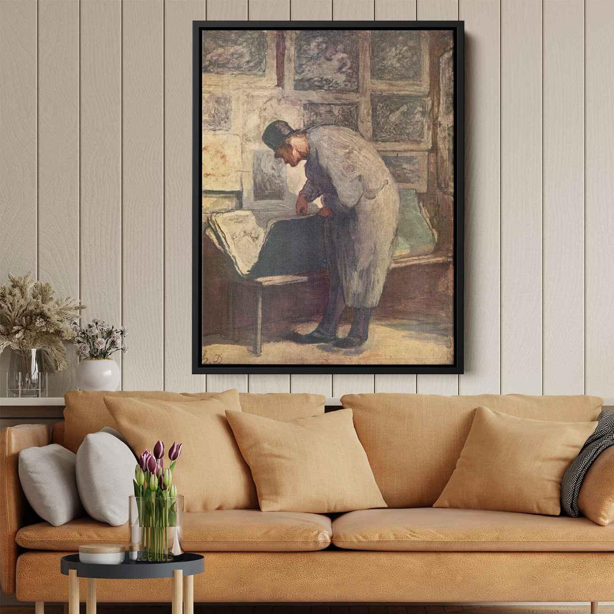 The Print Collectorby Honore Daumier Canvas Print
