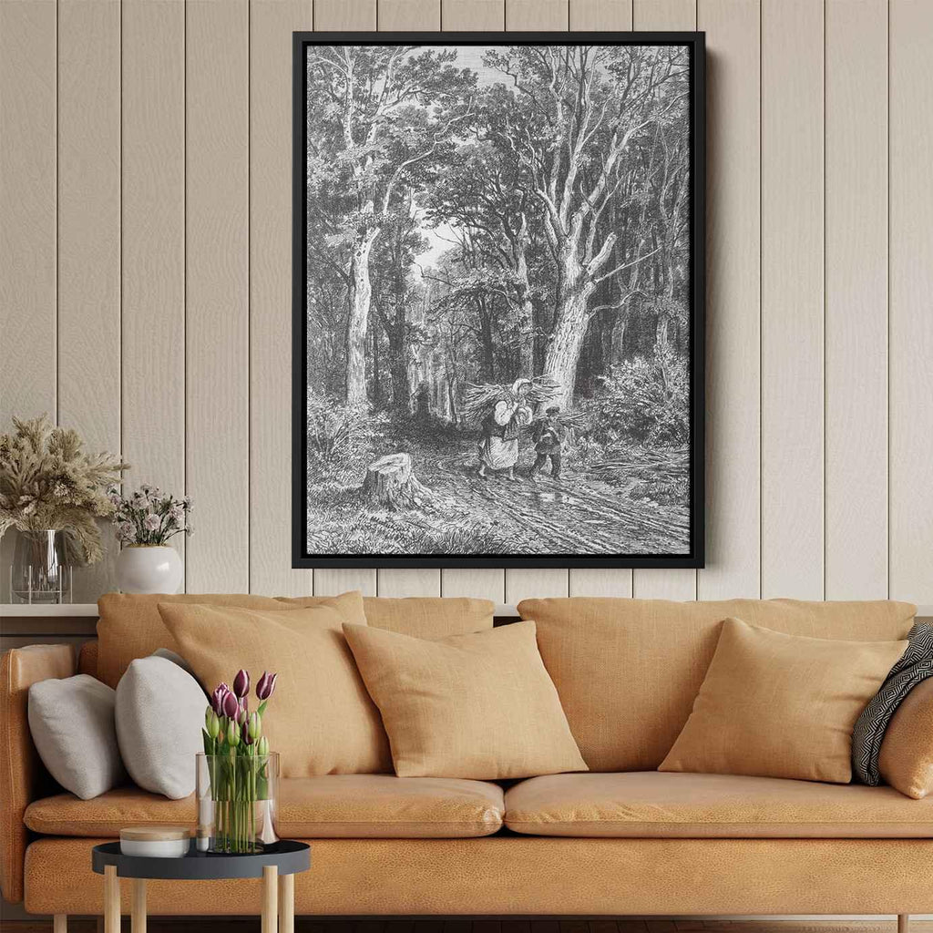The road in forestby Ivan Shishkin Canvas Print