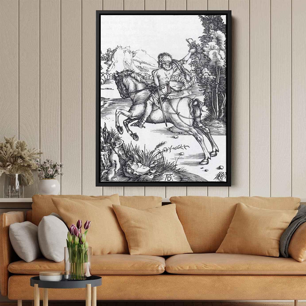 The Small Courierby Albrecht Durer Canvas Print