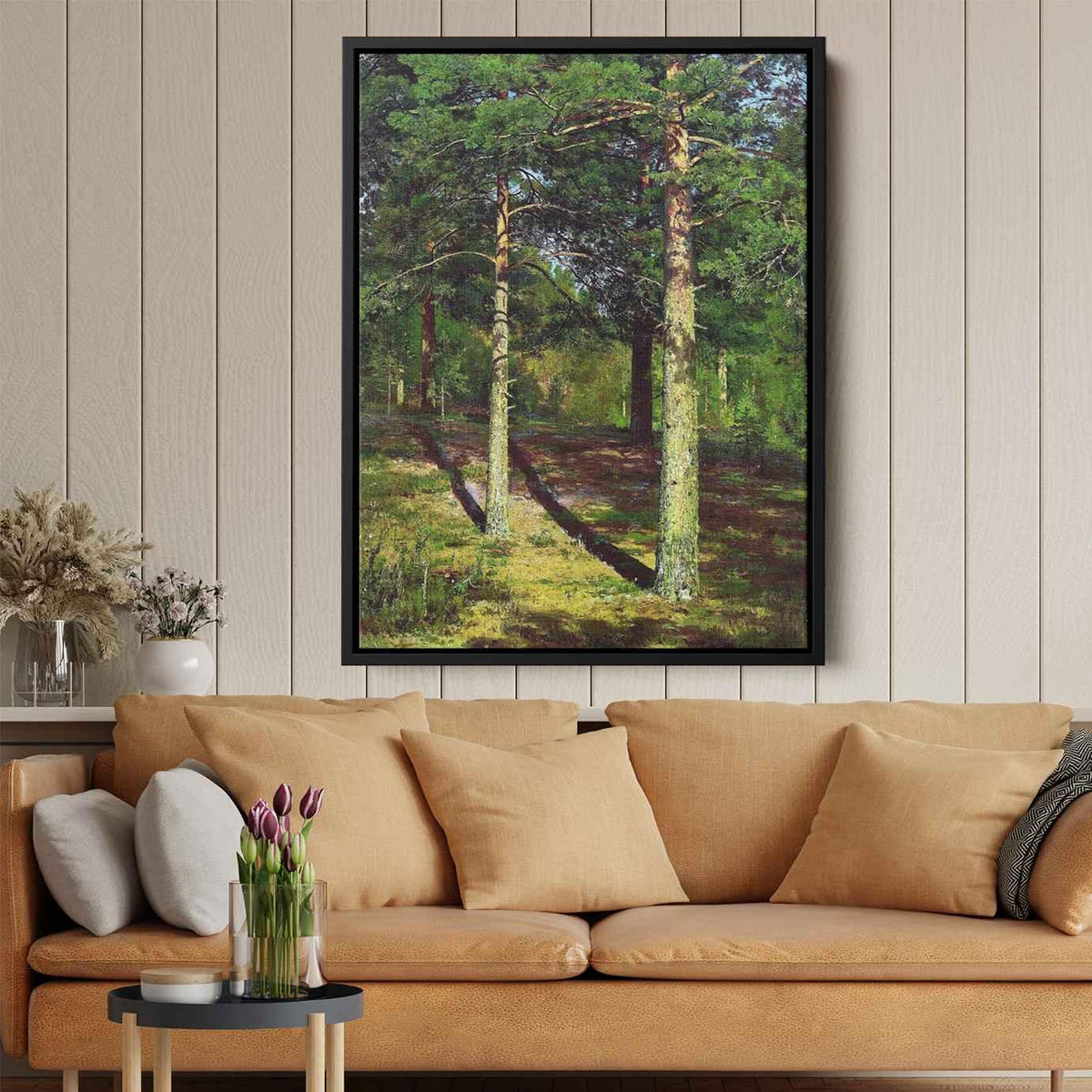 The Sun lit Pinesby Ivan Shishkin Canvas Print