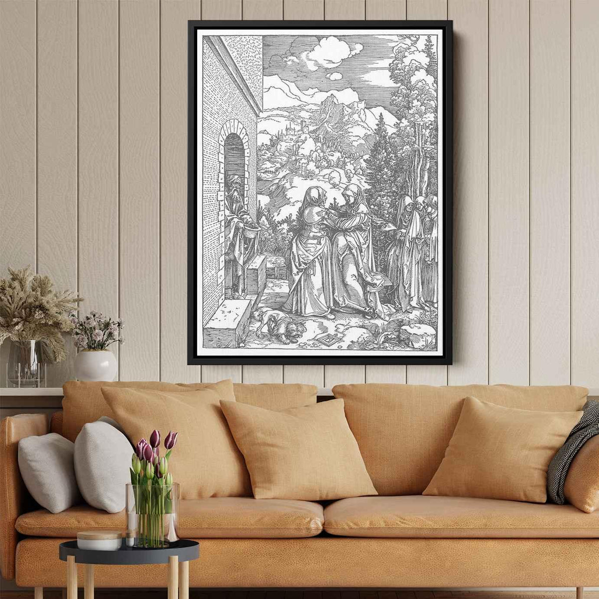 The Visitationby Albrecht Durer Canvas Print
