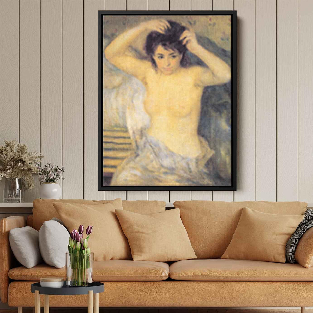 Torso Before the Bathby Pierre-Auguste Renoir Canvas Print