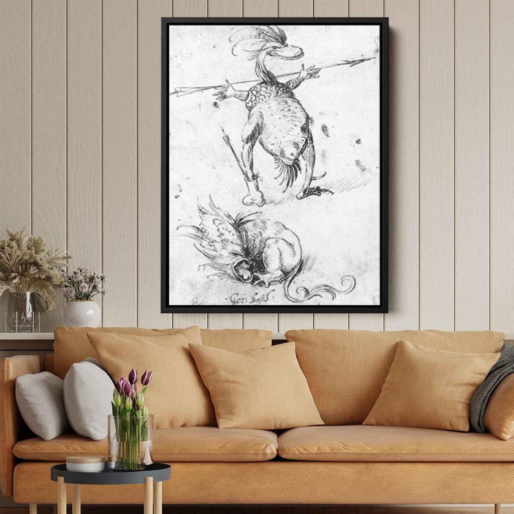 Two Monsters Canvas Print