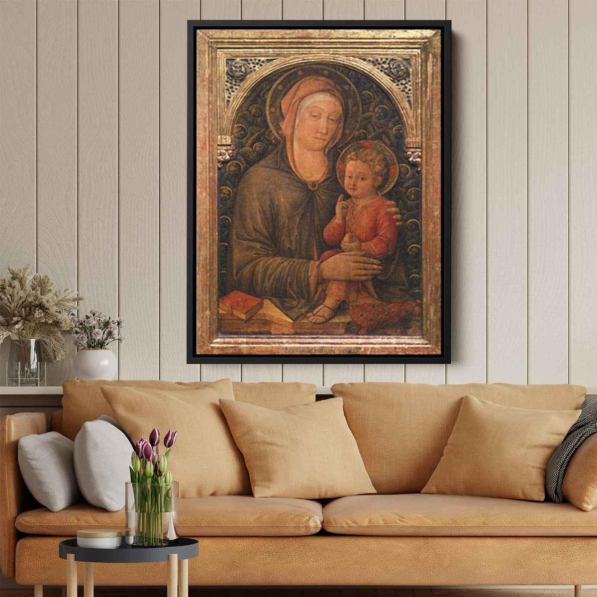 Virgin with Childby Jacopo Bellini Canvas Print