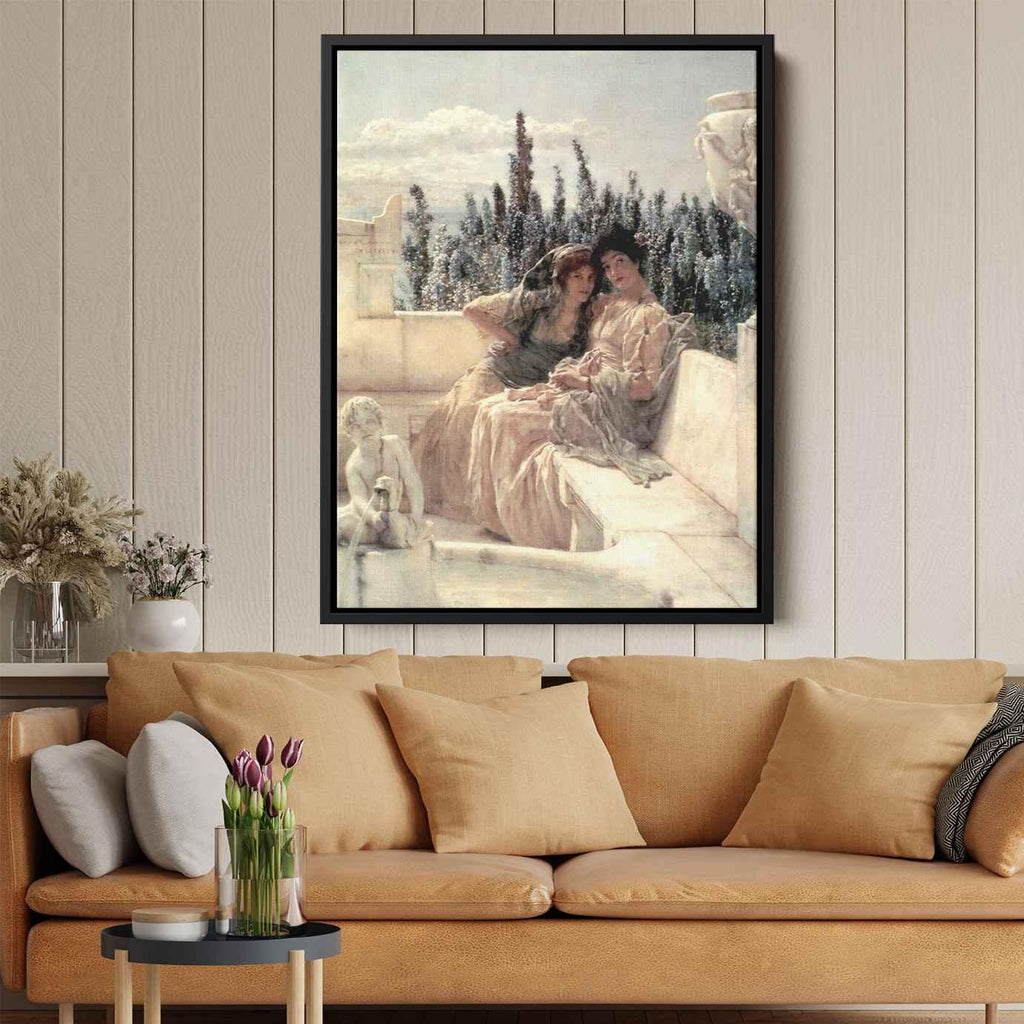 Whispering Noonby Sir Lawrence Alma-Tadema Canvas Print
