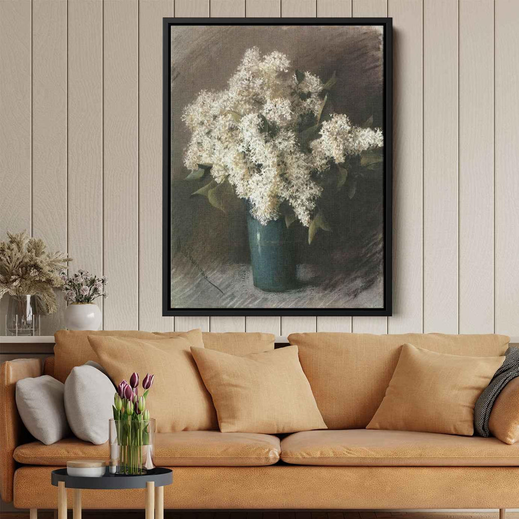 White Lilacby Isaac Levitan Canvas Print