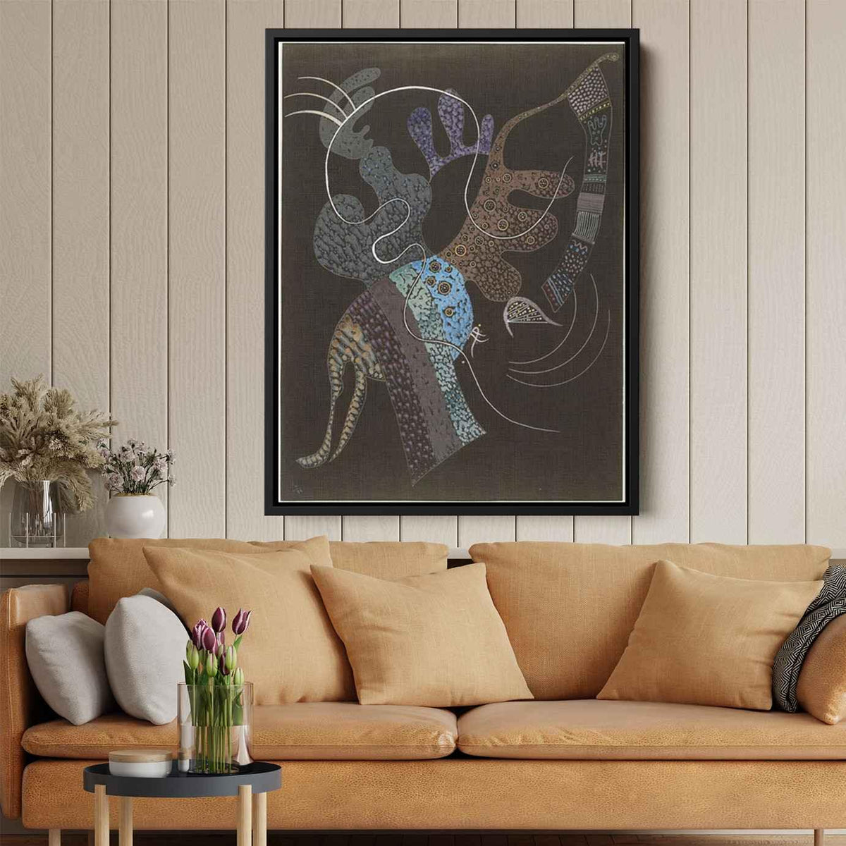 White lineby Wassily Kandinsky Canvas Print