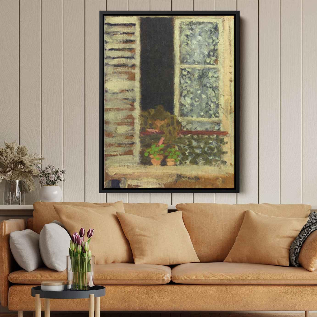 Woman at Her Windowby Pierre Bonnard Canvas Print