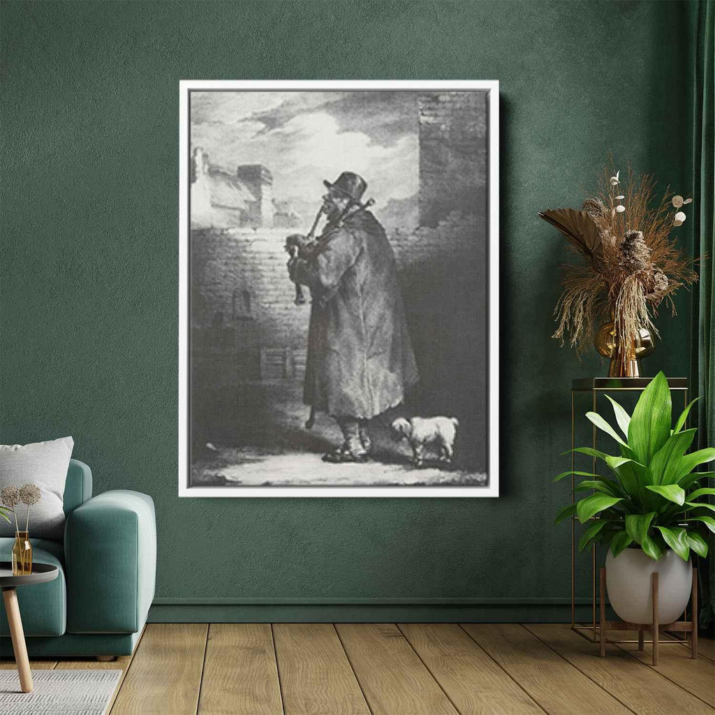 The Bagpipe playerby Théodore Géricault Canvas Print