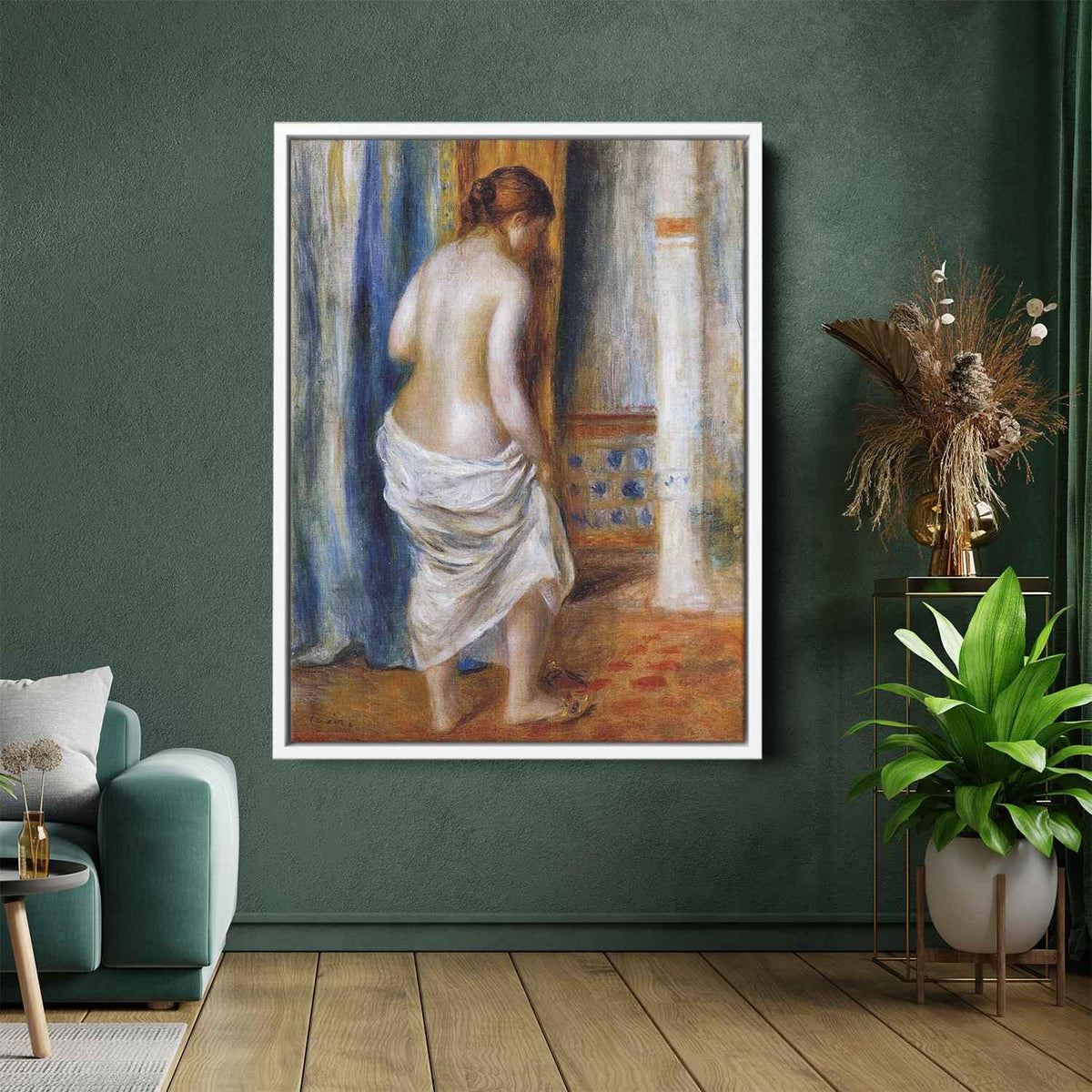 The Bathrobeby Pierre-Auguste Renoir Canvas Print